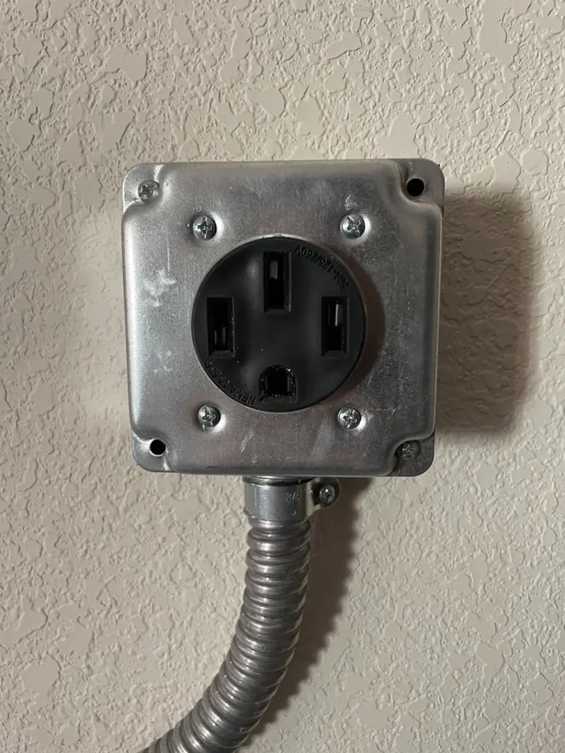 NEMA 14-50 outlet installed for Smart Home Electrical in Atascocita